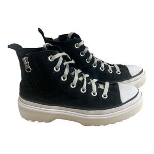 Converse Chuck Taylor All Star Lugged Lift High Black Sneakers Size 5 Kids